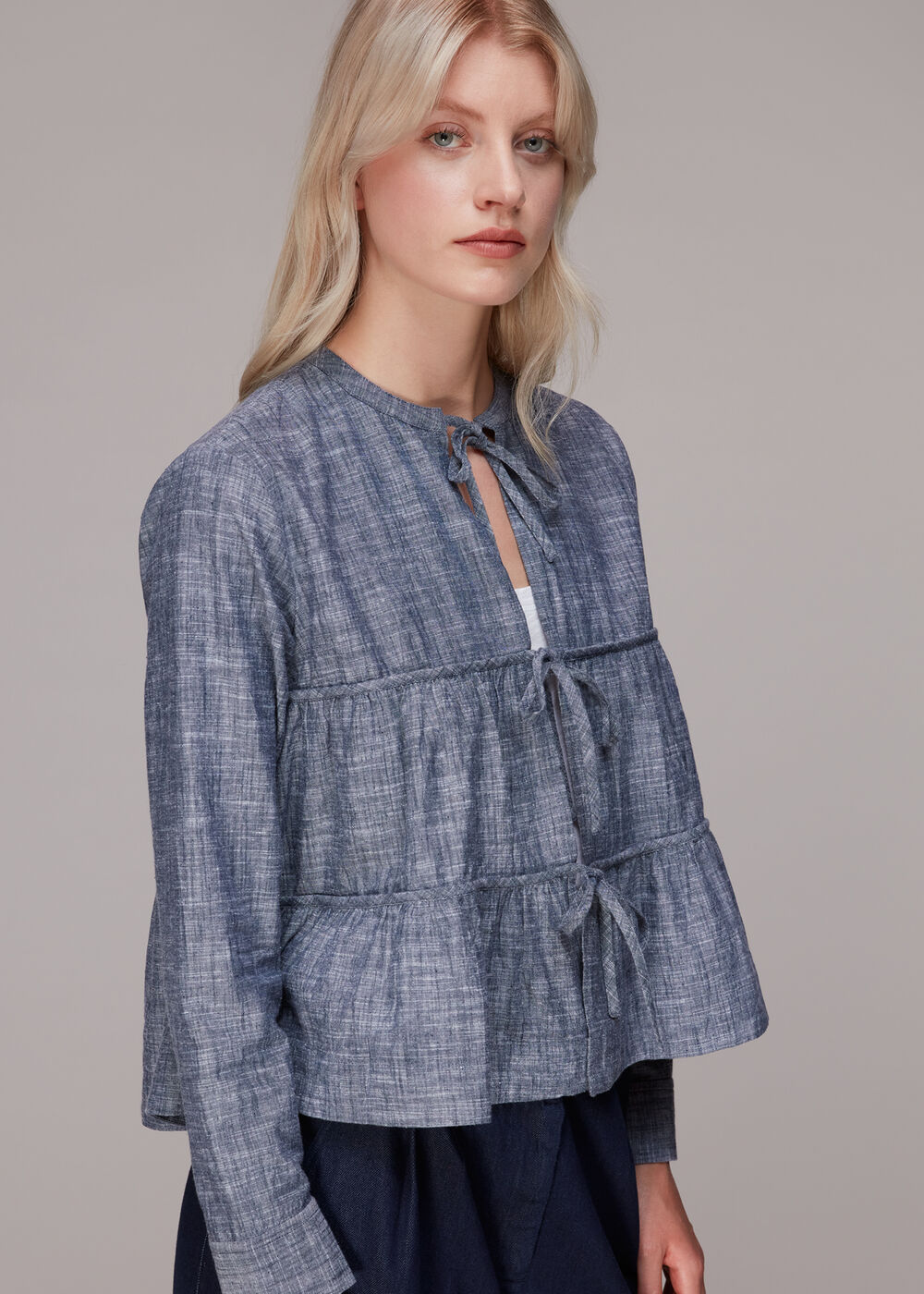 Tie Tier Front Jacket