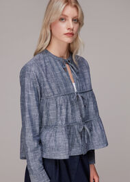 Tie Tier Front Jacket