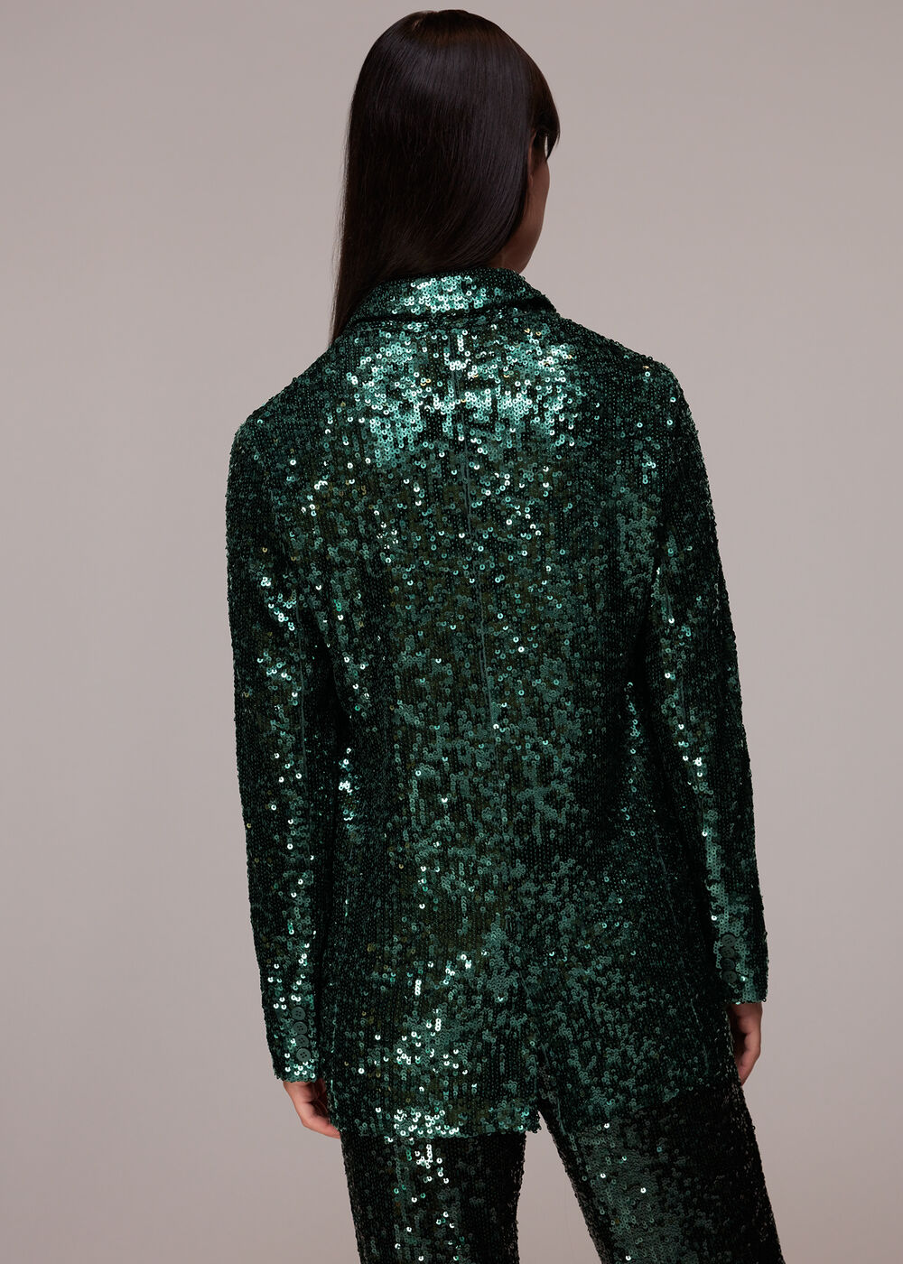 Sequin Single Breasted Blazer
