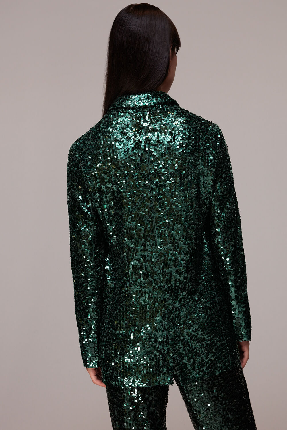 Sequin Single Breasted Blazer