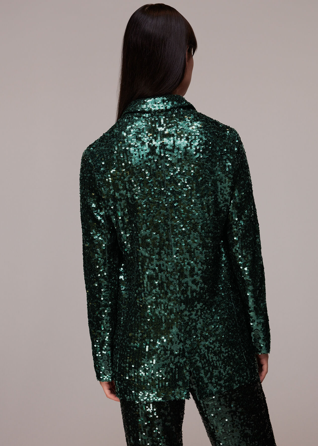 Sequin Single Breasted Blazer