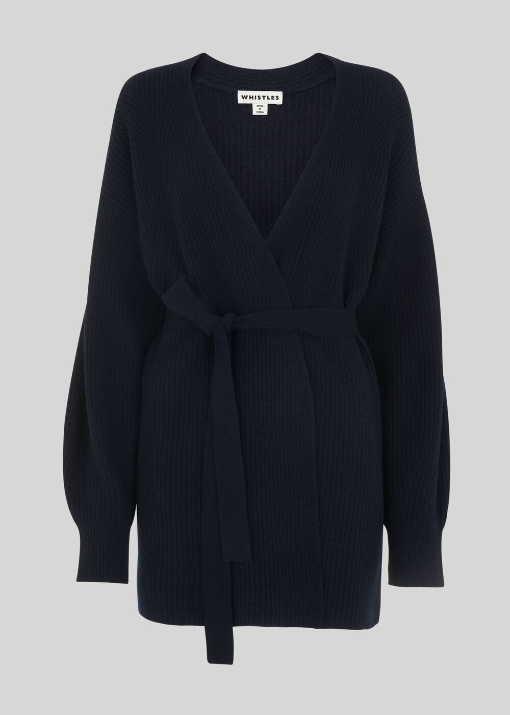 Fashion Detail Wool Cardigan Navy