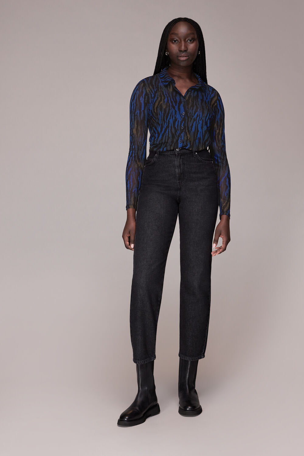 Watercolour Tiger Mesh Shirt