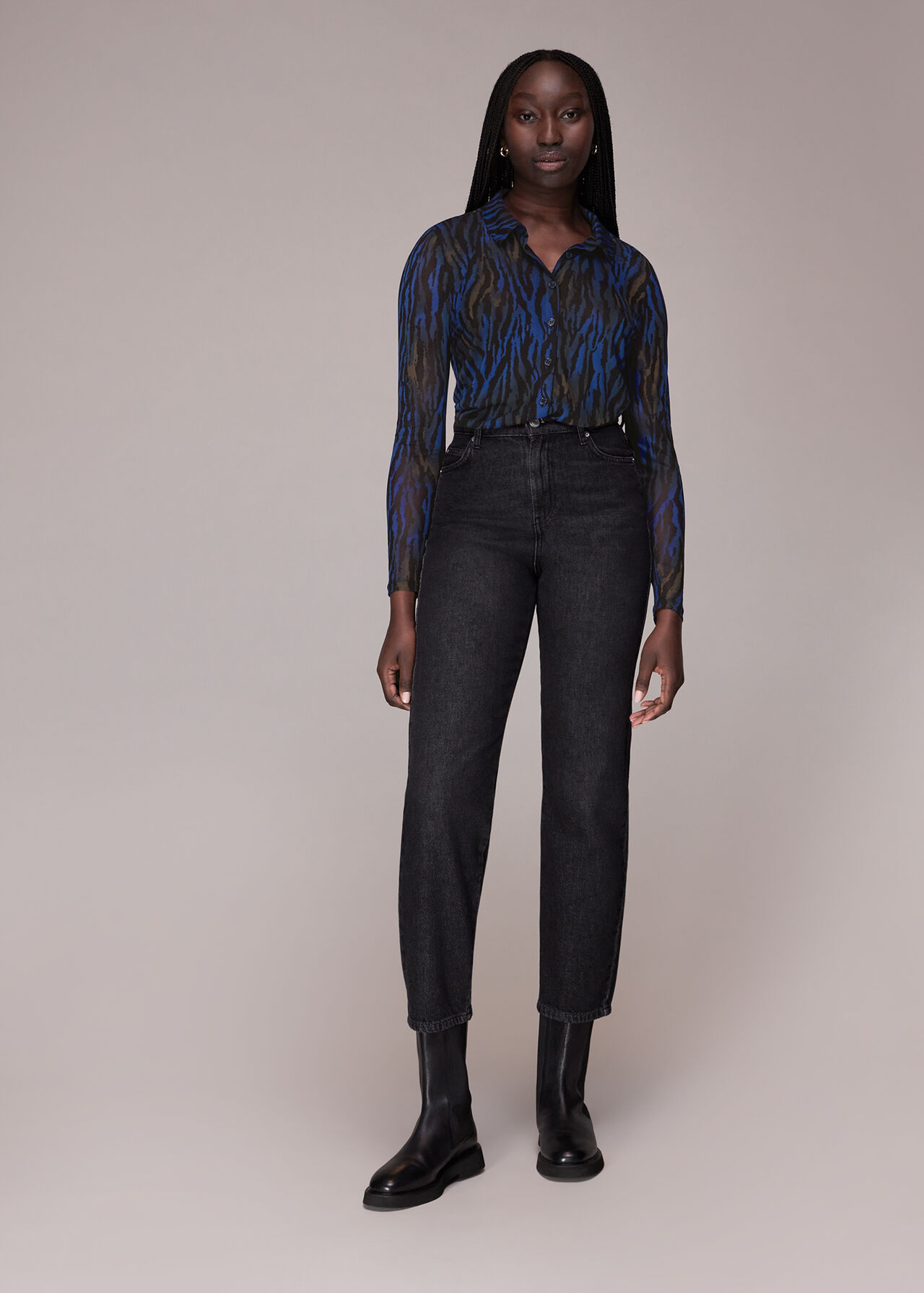 Watercolour Tiger Mesh Shirt