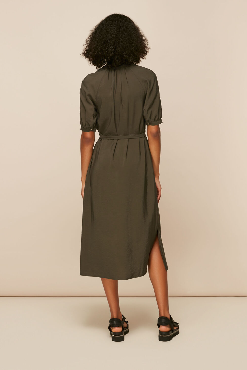 Olivia Button Midi Dress