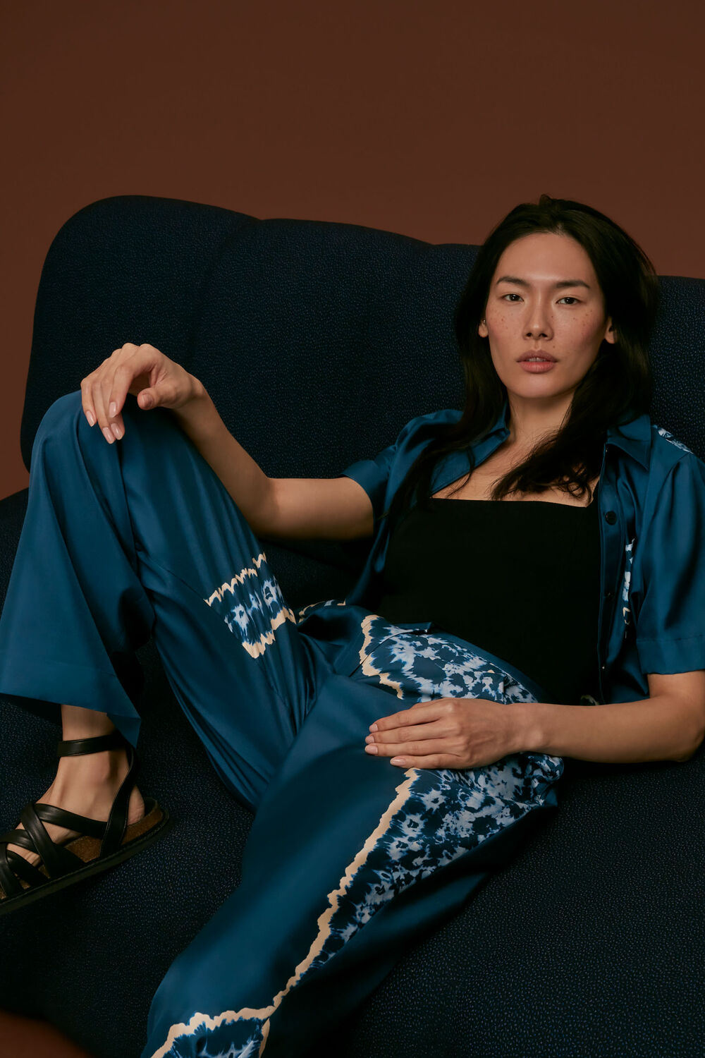 Silk Tie Dye Trouser