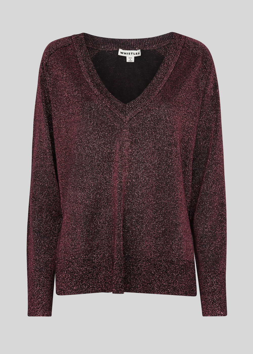 V Neck Sparkle Knit