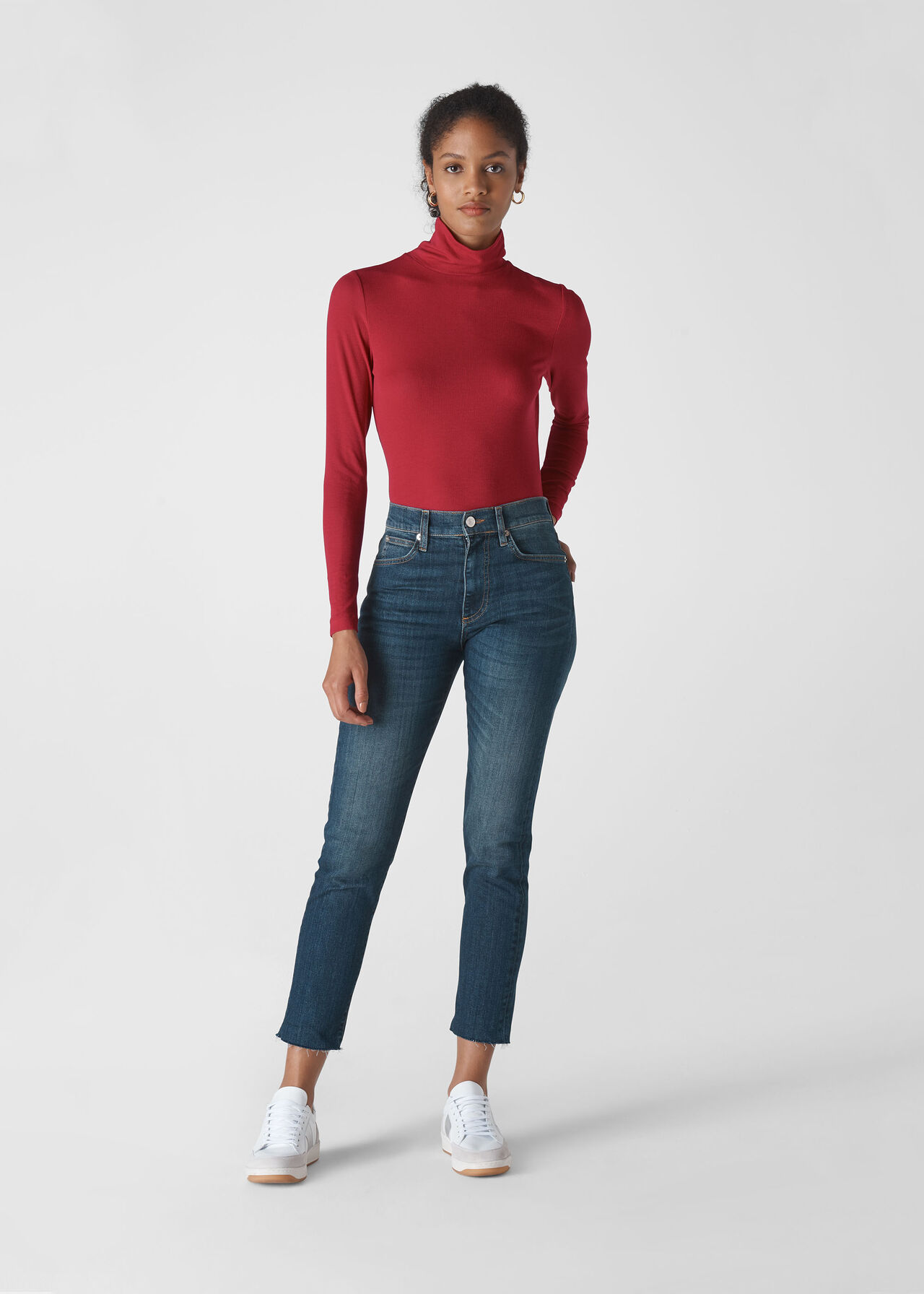 Essential Polo Neck Red
