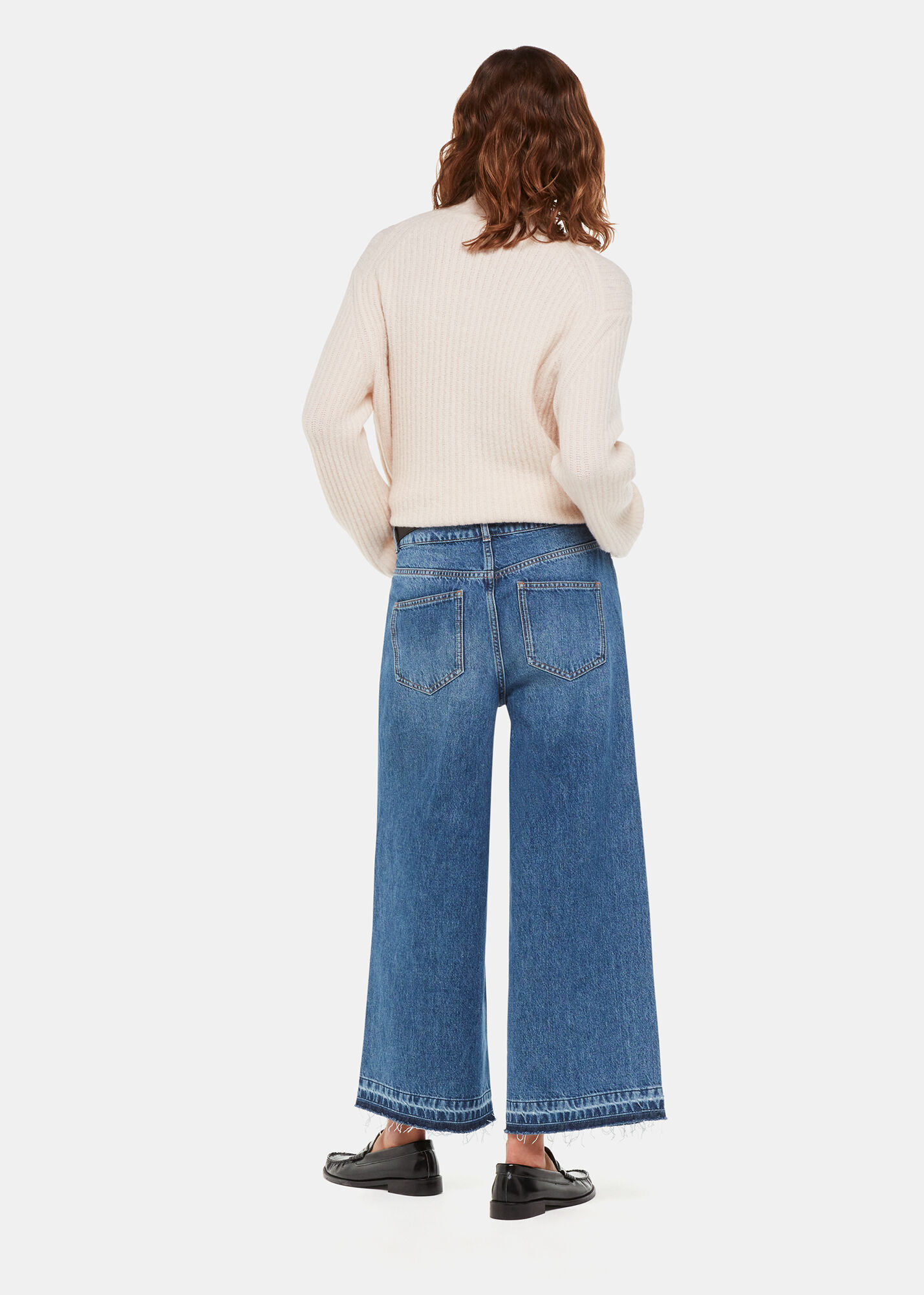 Denim Authentic Raw Hem Jean WHISTLES