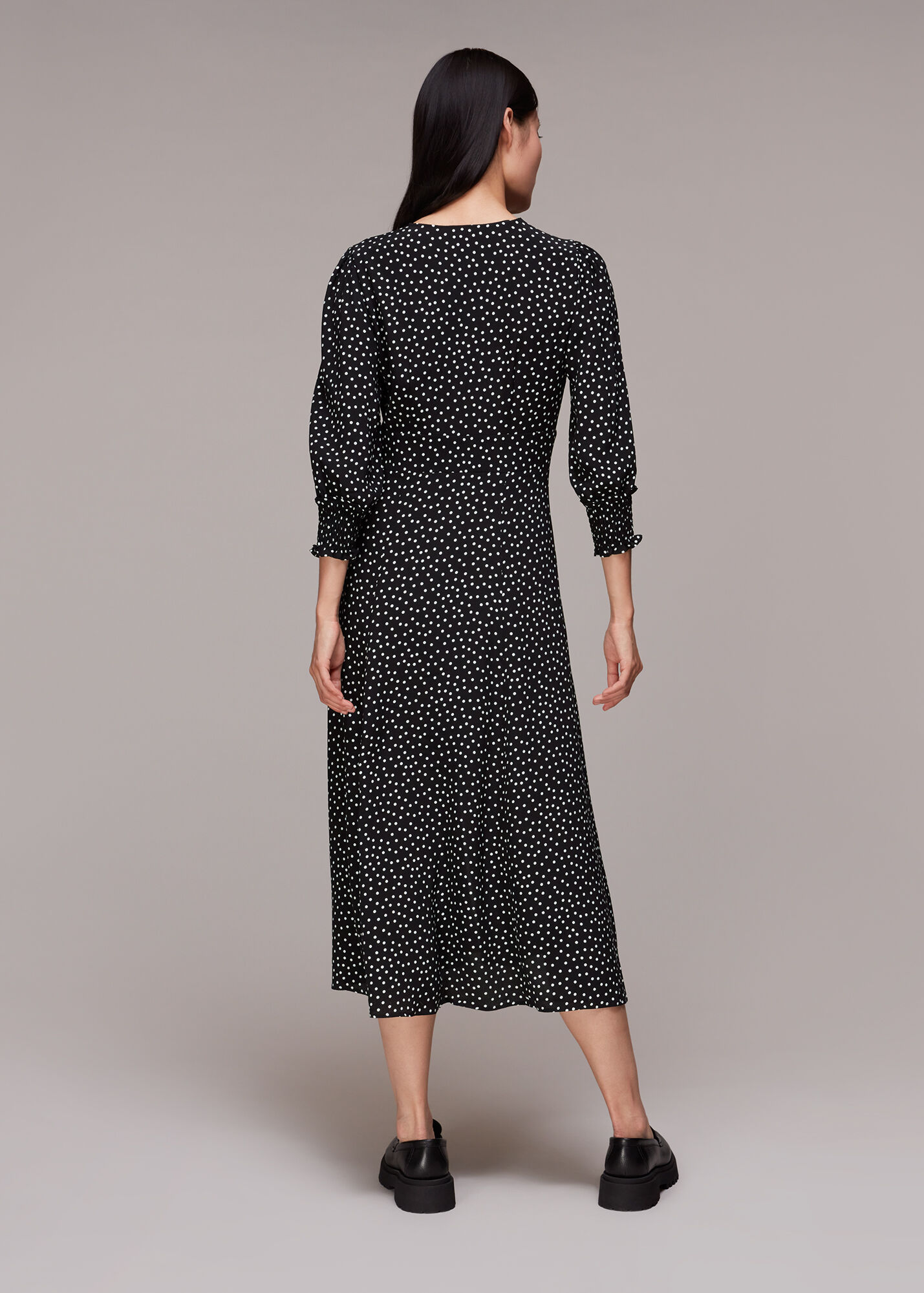 Whistles polly spot print dress cheap