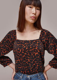 Smudge Animal Blanche Top