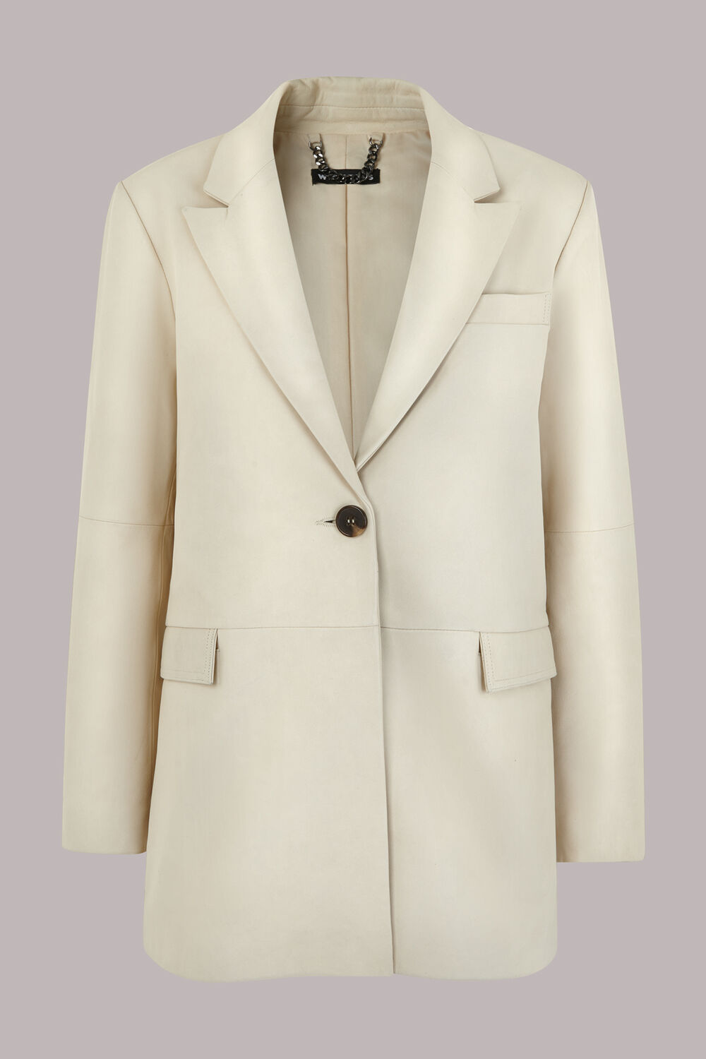 Stina Leather Blazer