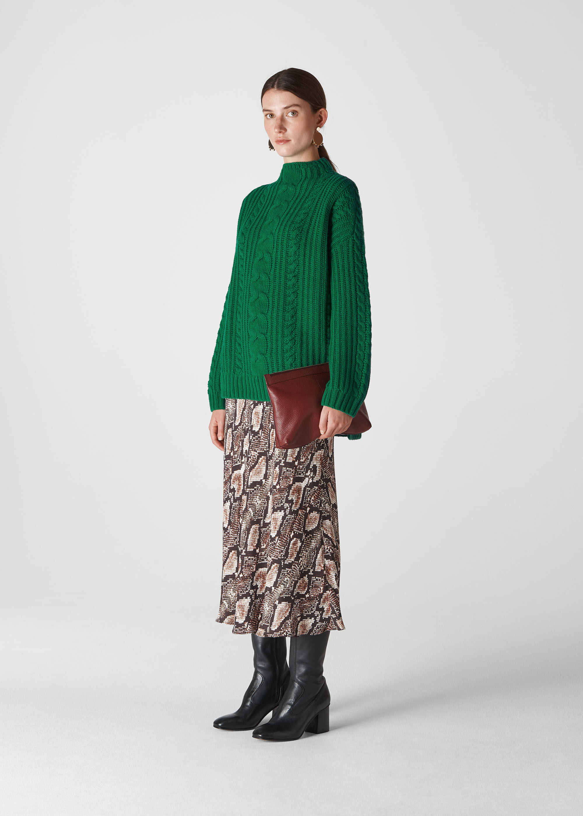 Oversized chunky shop cable knit sweater