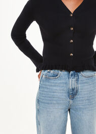 Frill Hem Cardigan