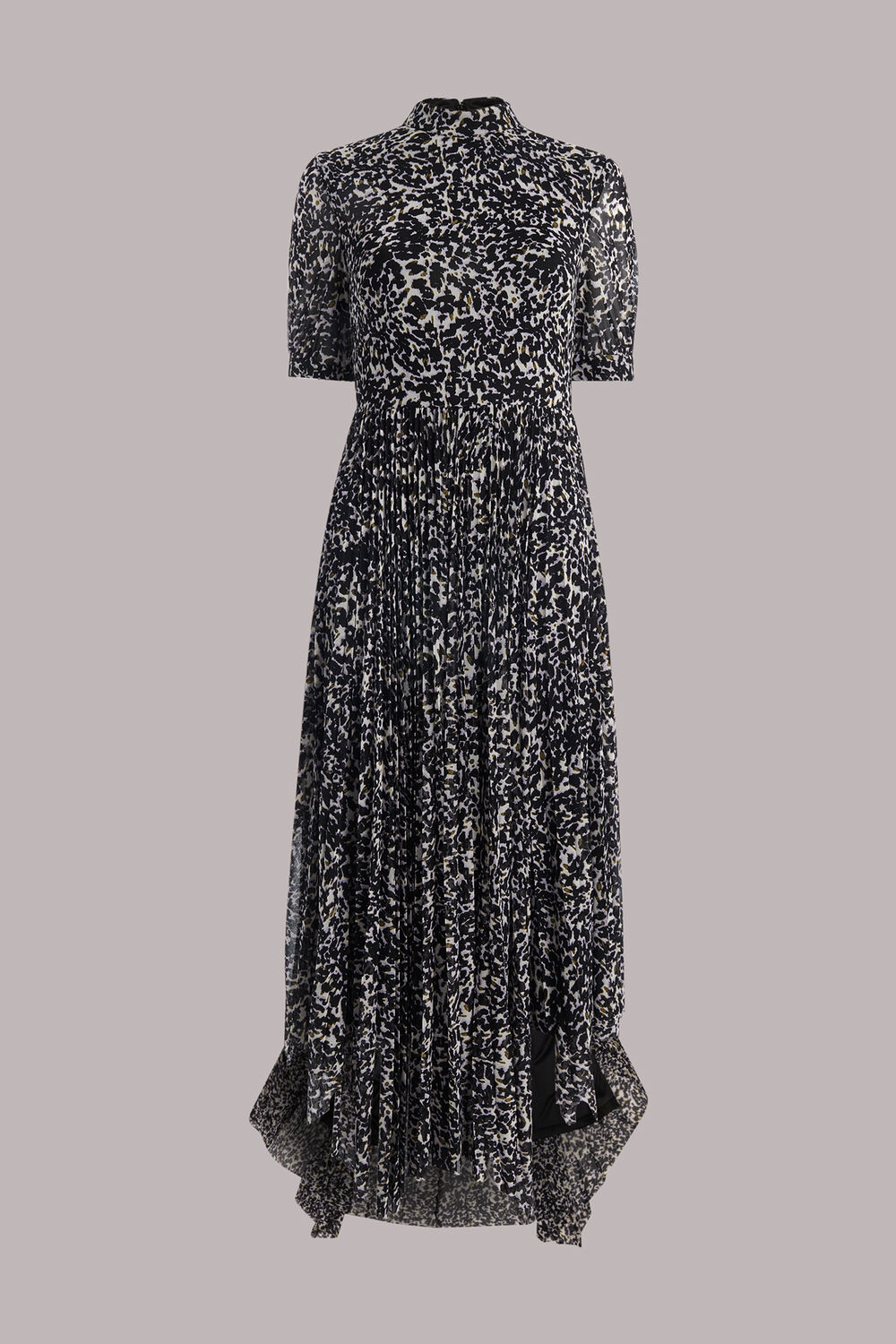 Smudge Cheetah Mesh Dress