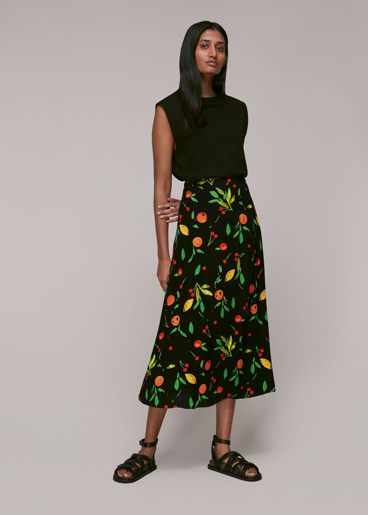 Fruit Print Skirt