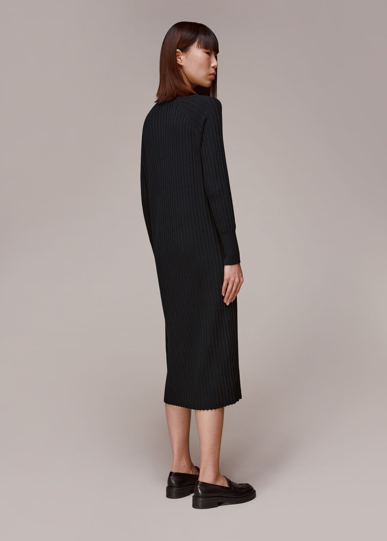 Nelly Ribbed Cardigan Dress