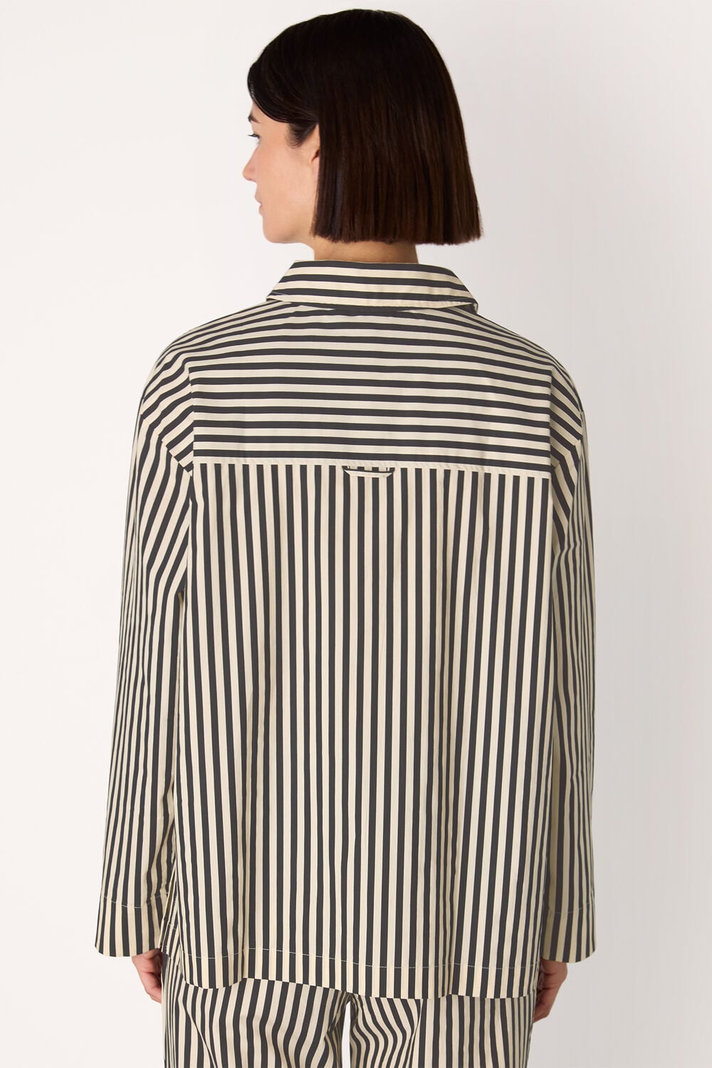 Cotton Stripe Pyjama Shirt