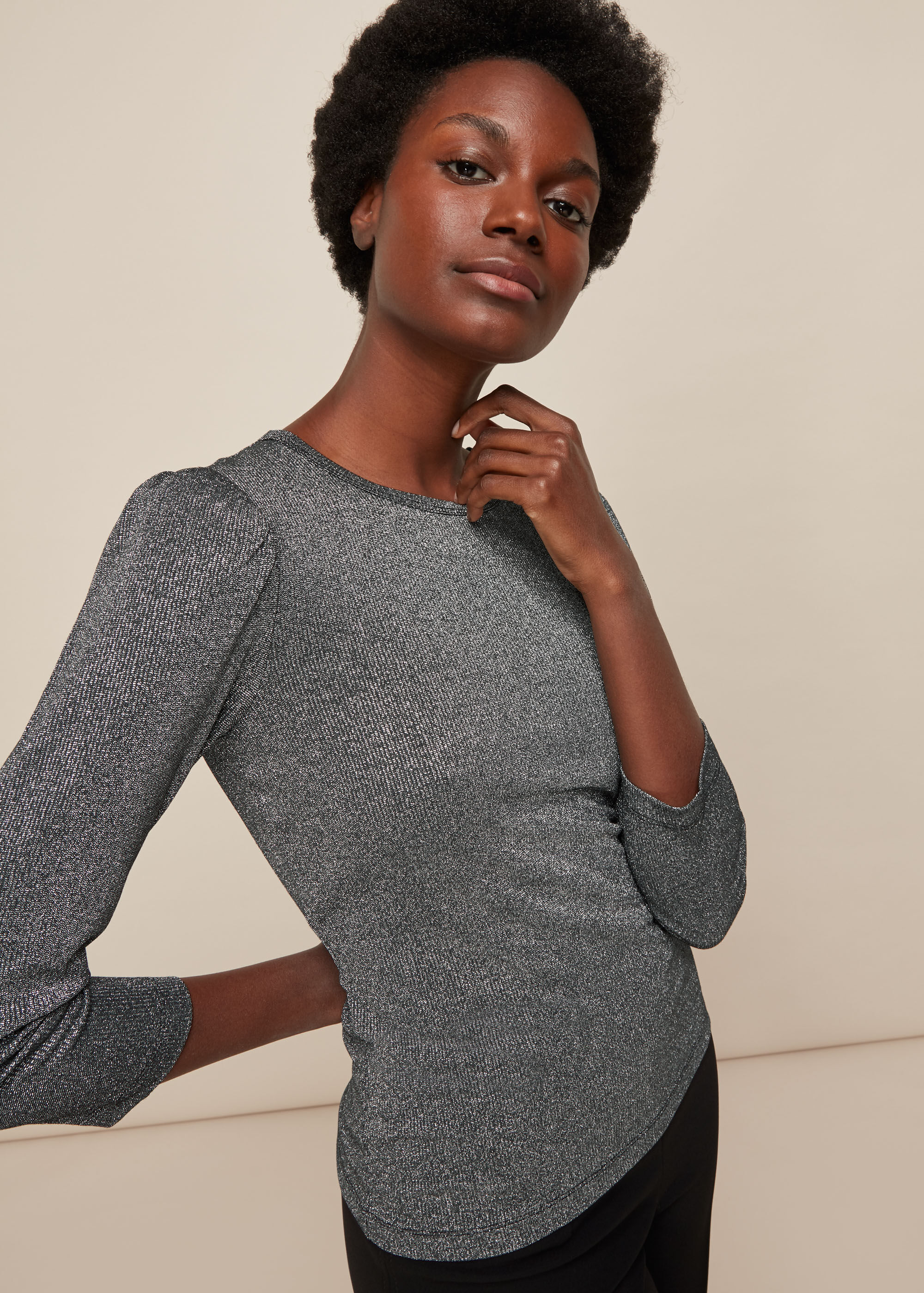 Sparkle hotsell turtleneck top