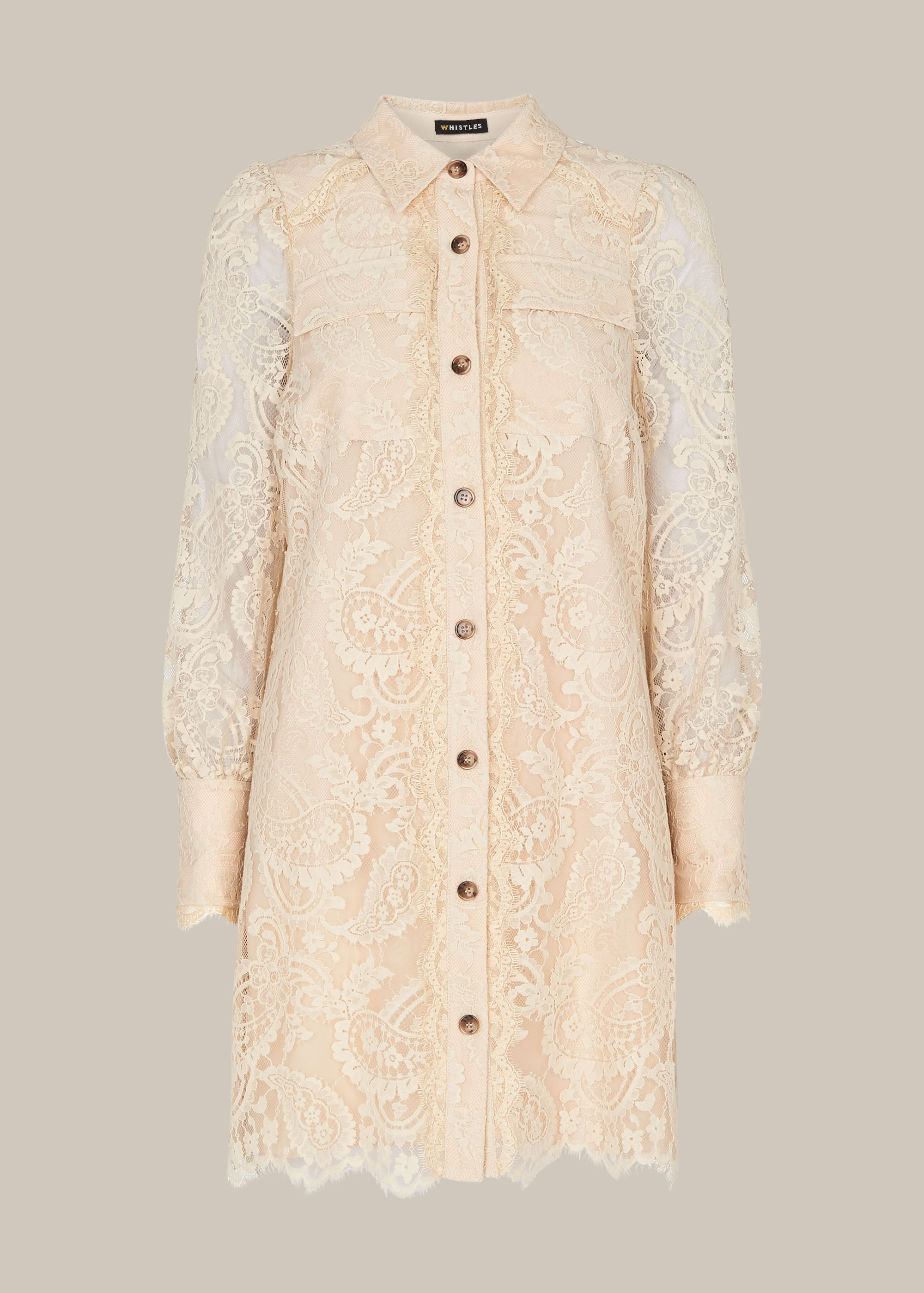 Lace Shirt Dress |
