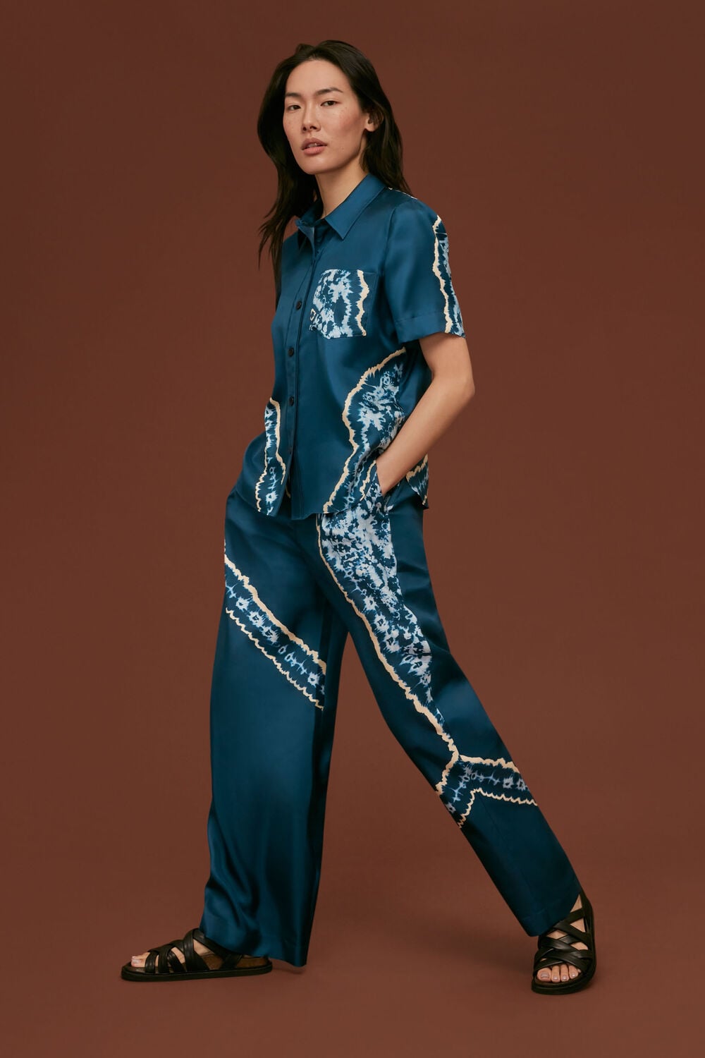 Silk Tie Dye Shirt