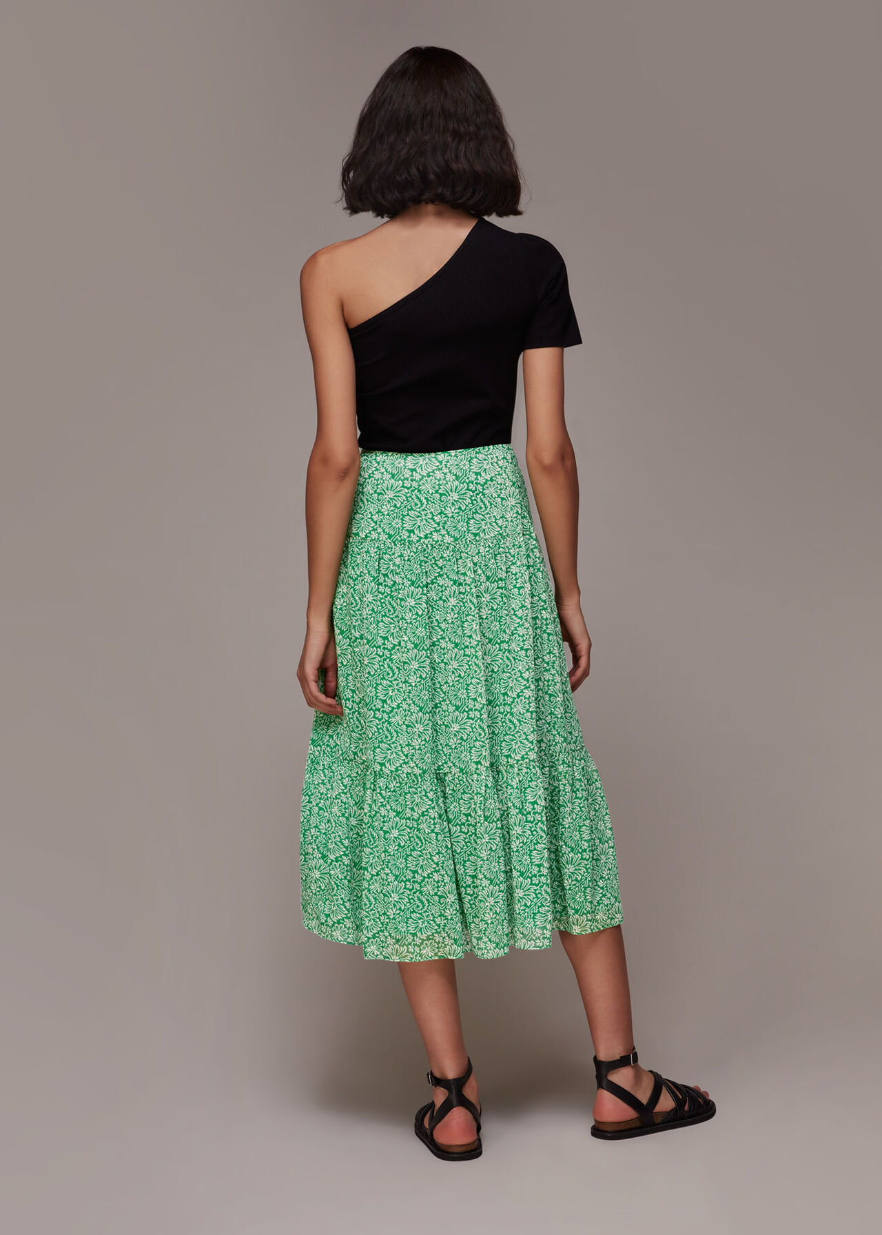 Indo Floral Wrap Skirt