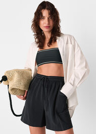Contrast Stitch Pull On Short