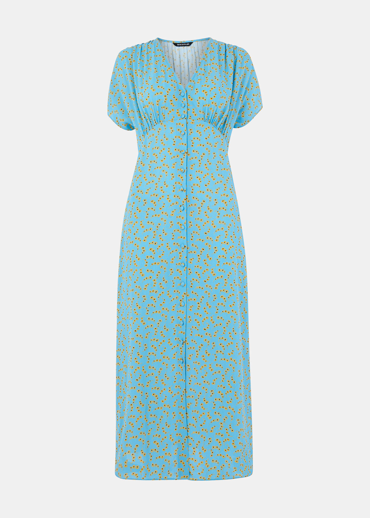 Floral Crescent Midi Dress
