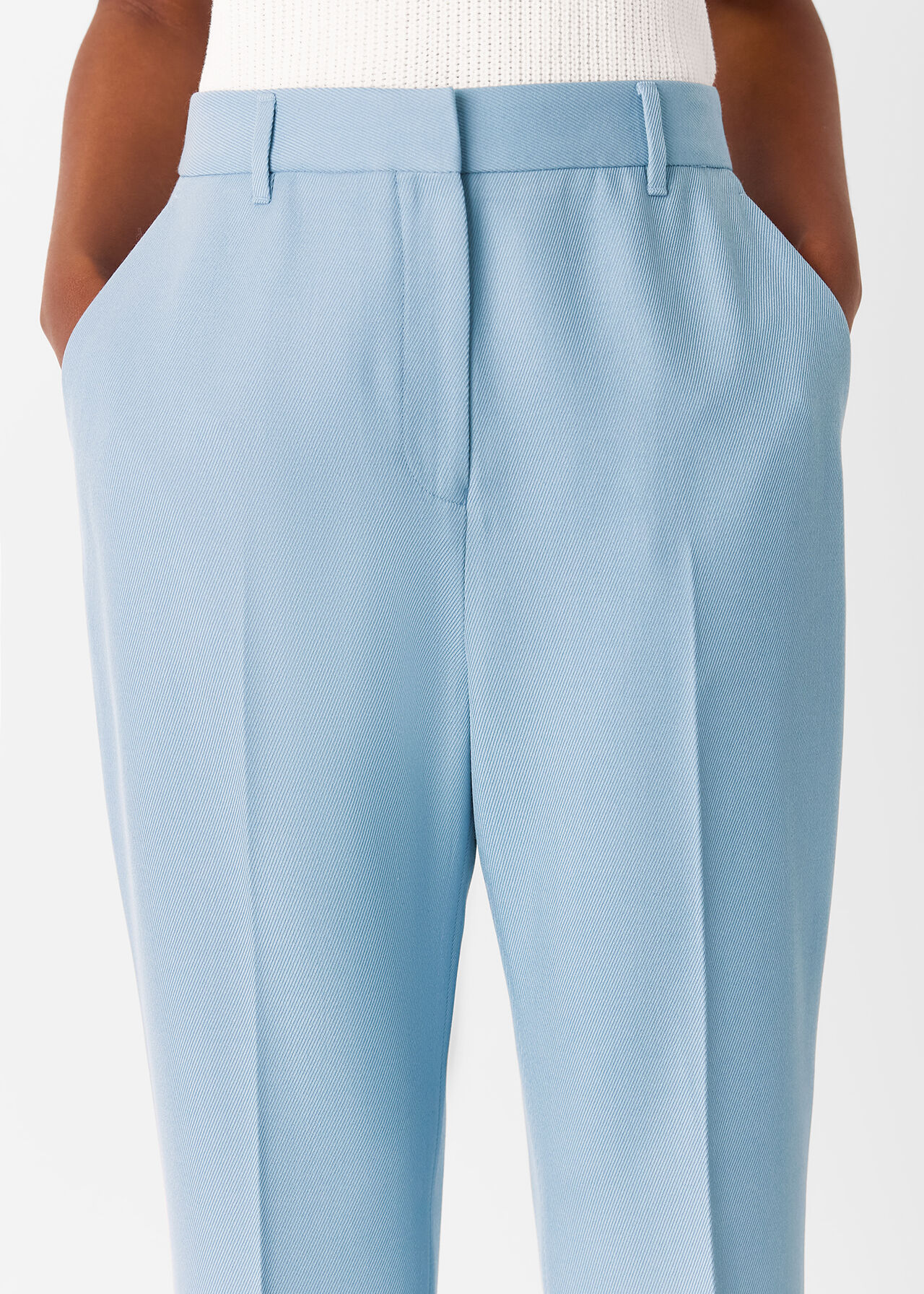 Wool Blend Tailored Trouser