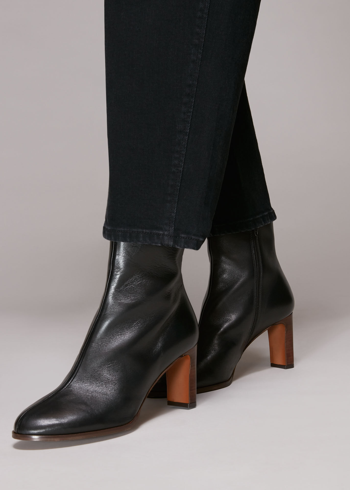 Whistles black 2025 ankle boots