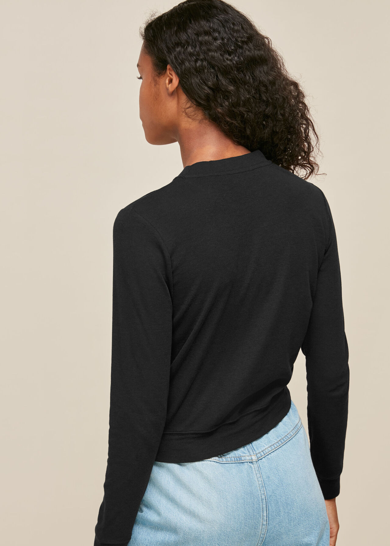 Cropped Rib Essential Top