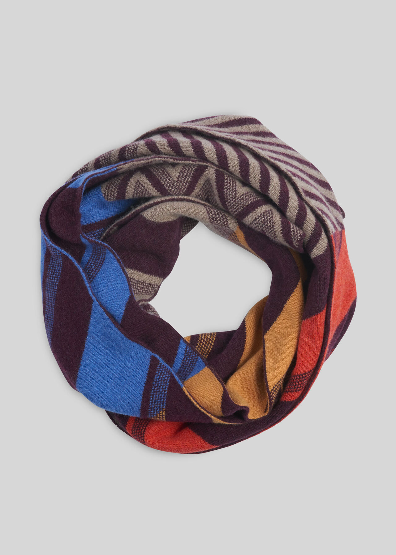 Green Thomas Chevron Scarf Multicolour