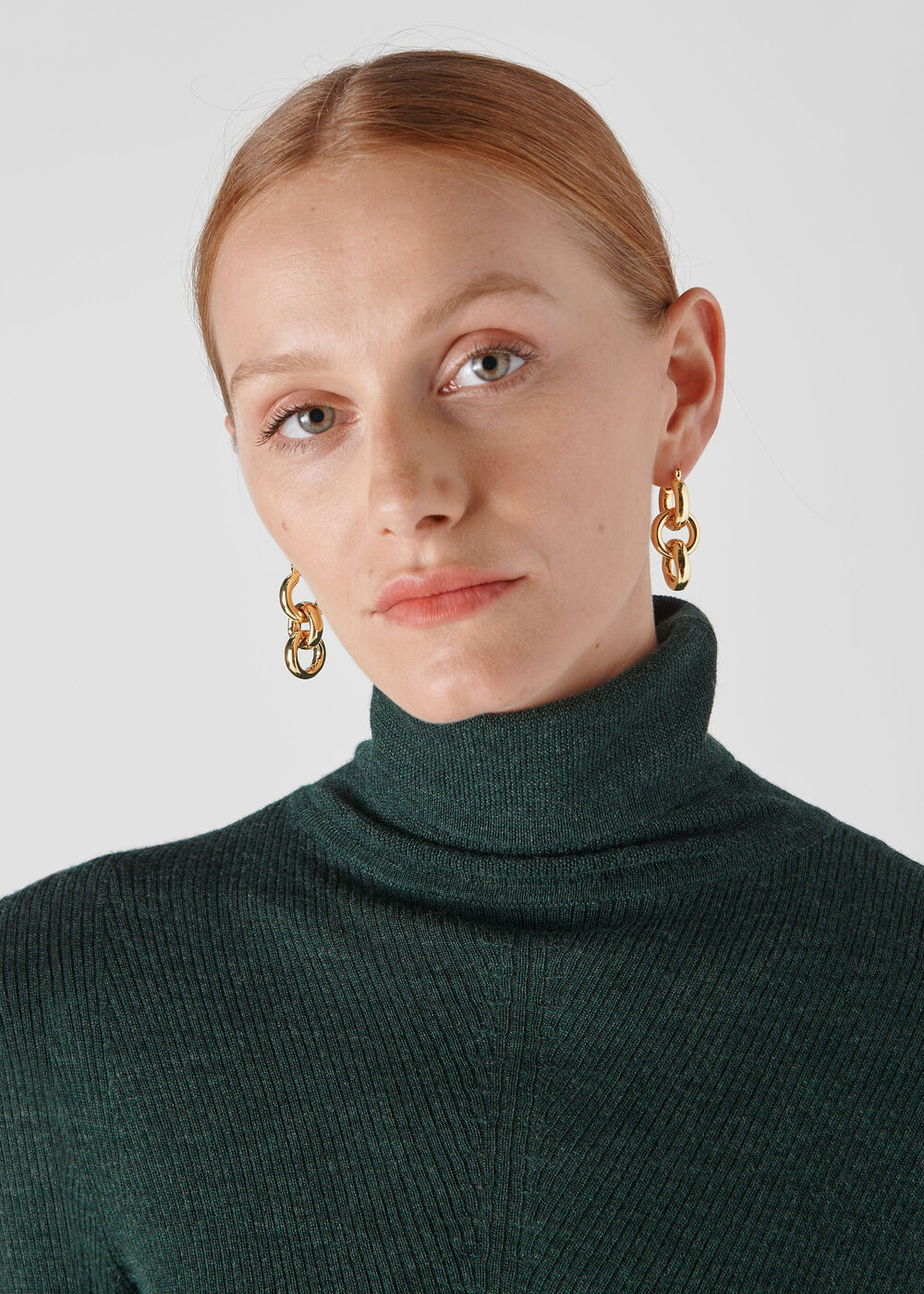 Triple Tube Hoop Earring Gold/Multi