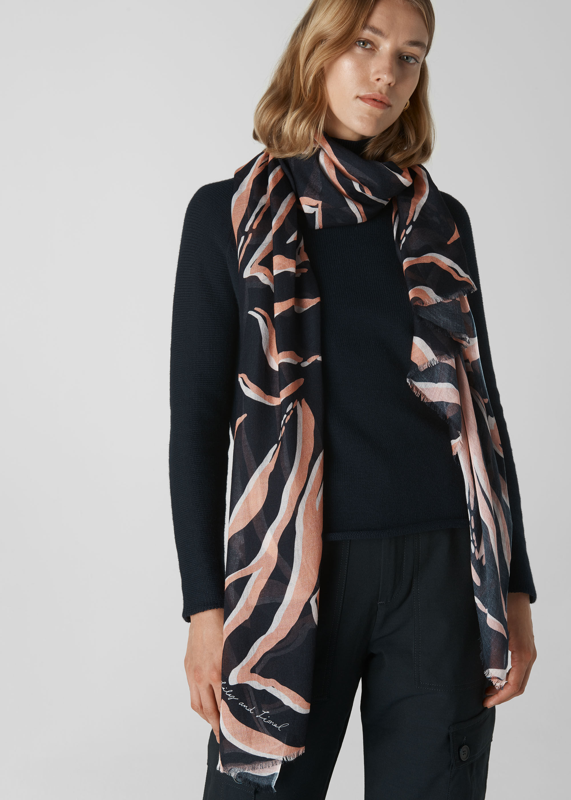 Zebra scarf clearance