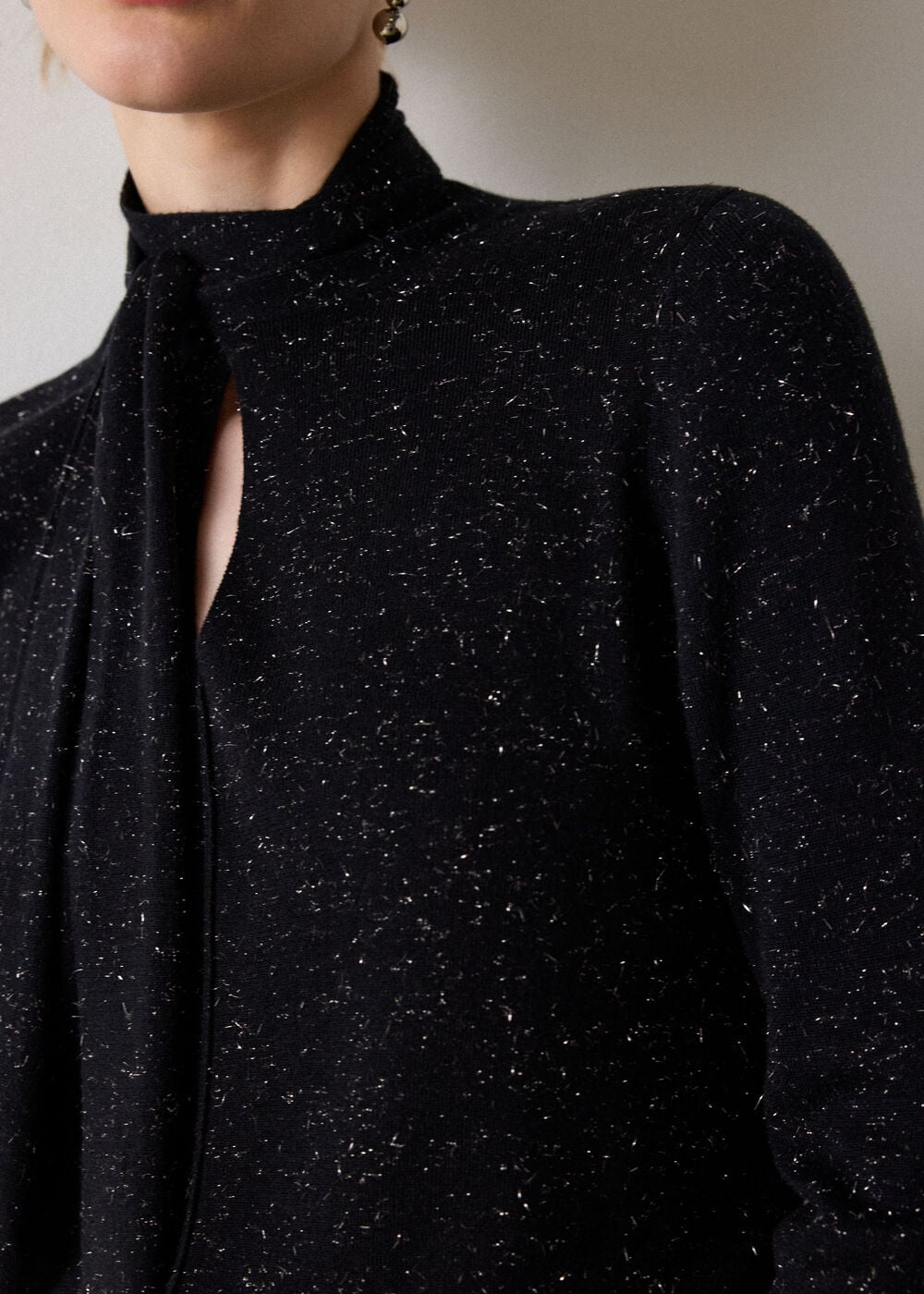 Annie Sparkle Tie Neck