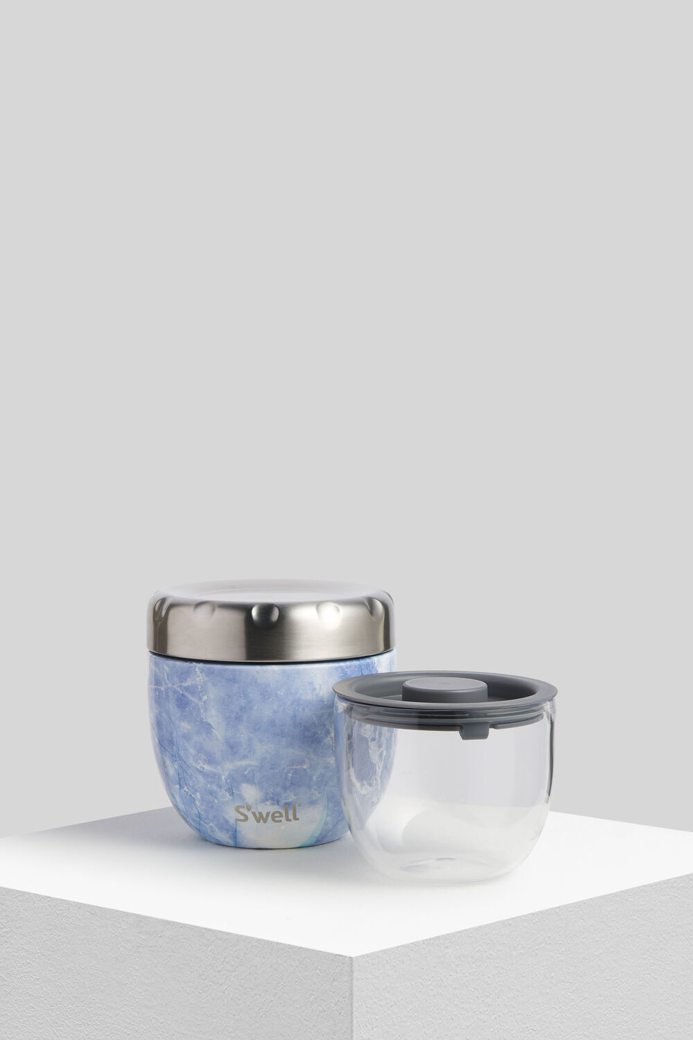 Swell Eats Granite Food Bowl Blue/Multi