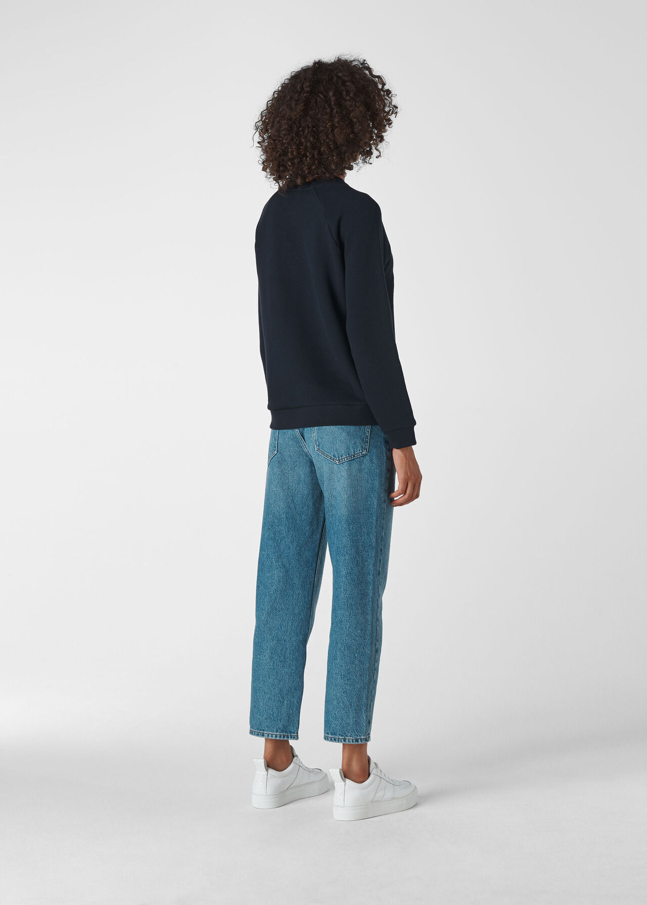 Je Ne Sais Pas Logo Sweatshirt Navy
