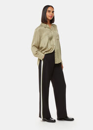 Jacquard Zig Zag Print Shirt