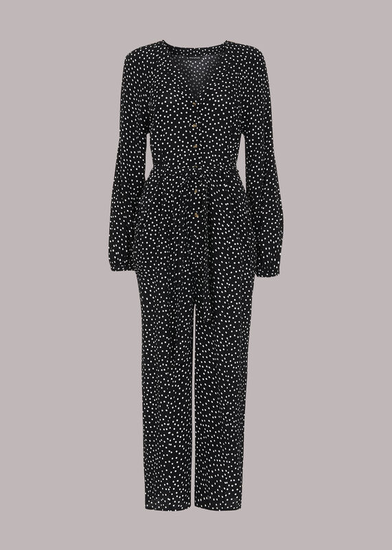 Lottie Spot Print Jumpsuit