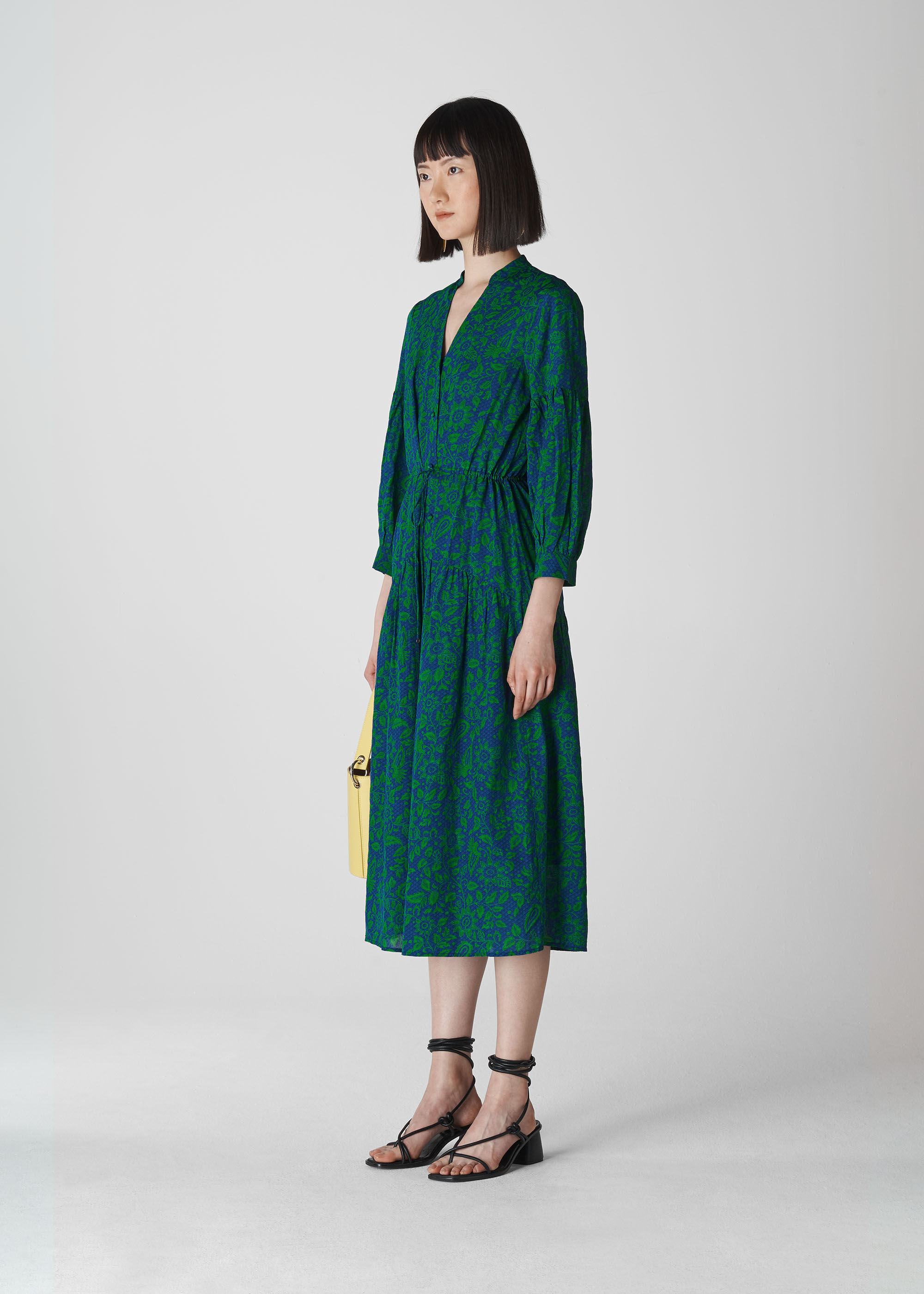 Whistles devina henna print midi dress outlet