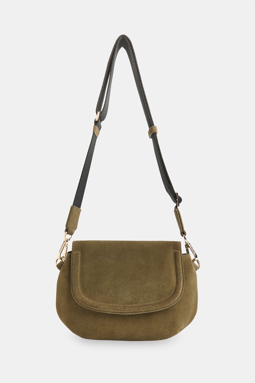 Olive Nala Suede Crossbody Bag