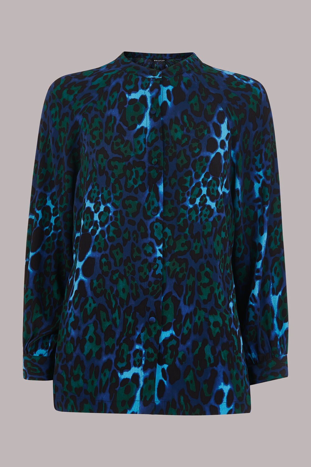 Night Cat Print Raglan Shirt