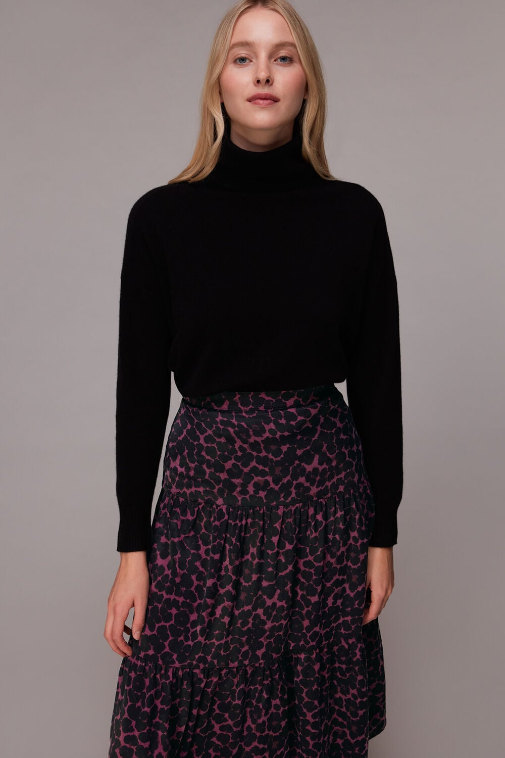 Smudge Animal Tiered Skirt