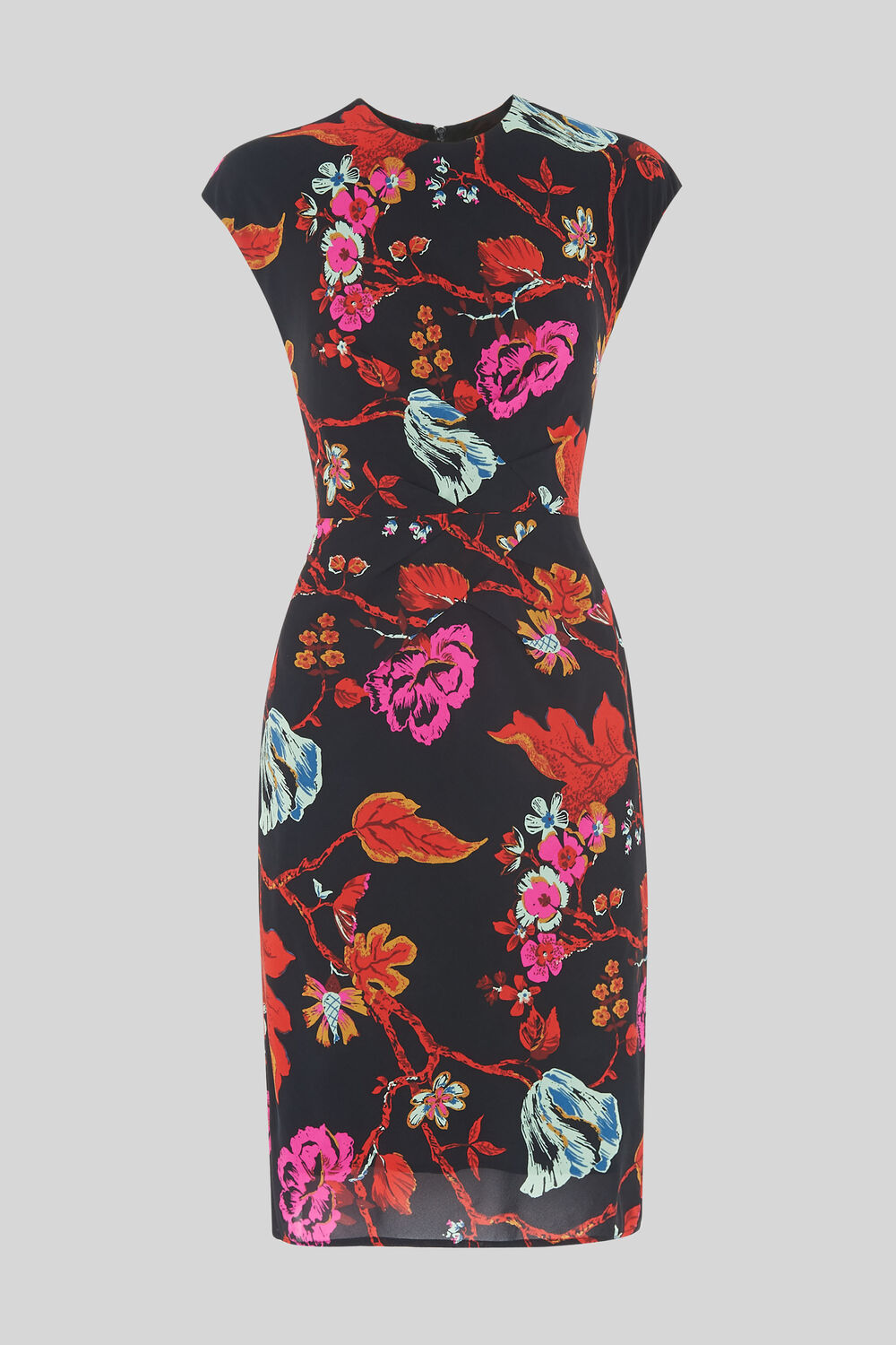 Scarf Print Silk Bodycon Multicolour