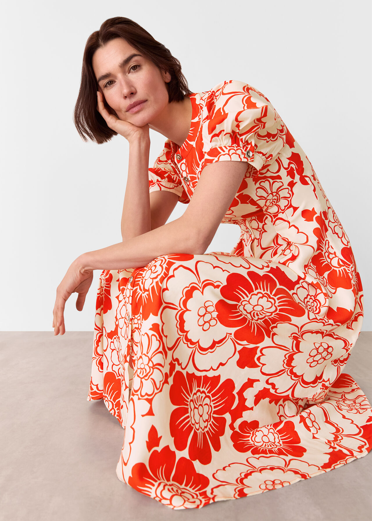 Bloom Floral Midi Dress