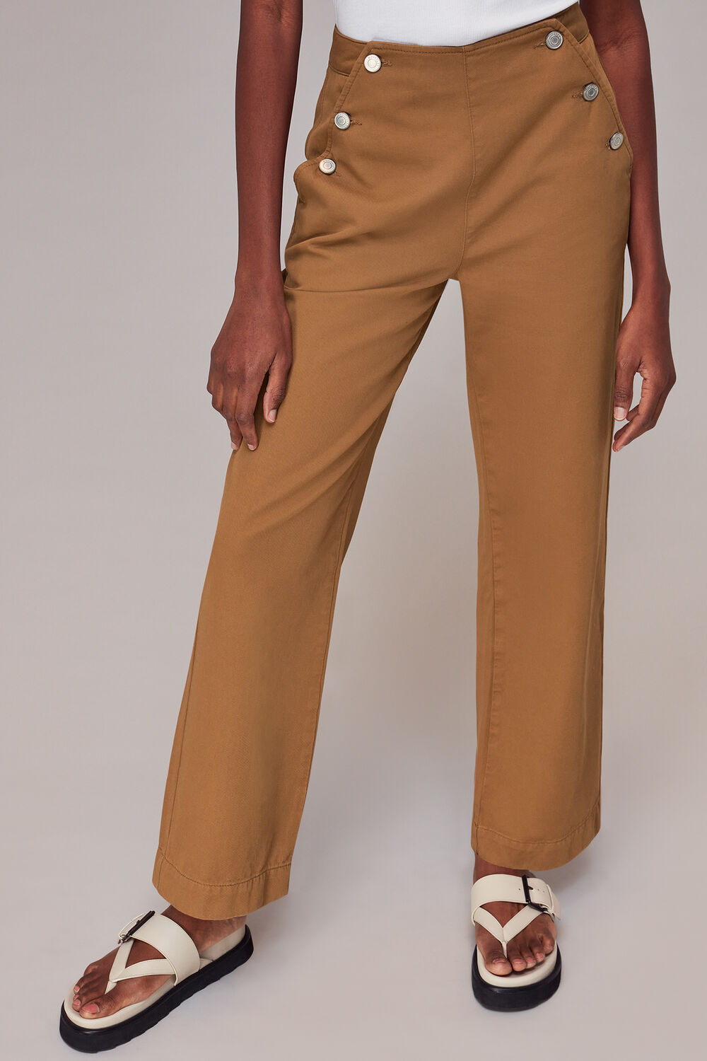 Emily Button Front Trousers