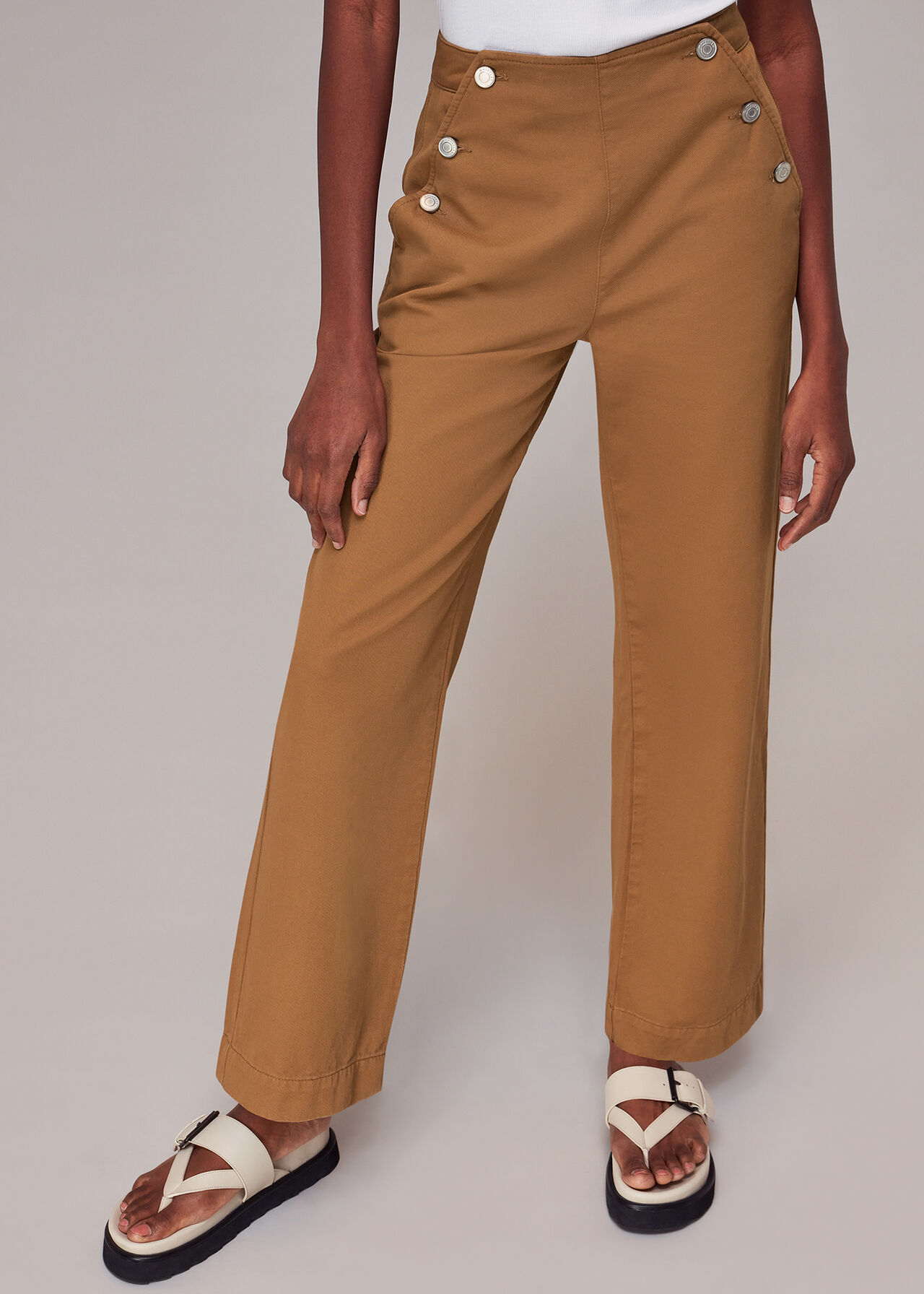 Emily Button Front Trousers