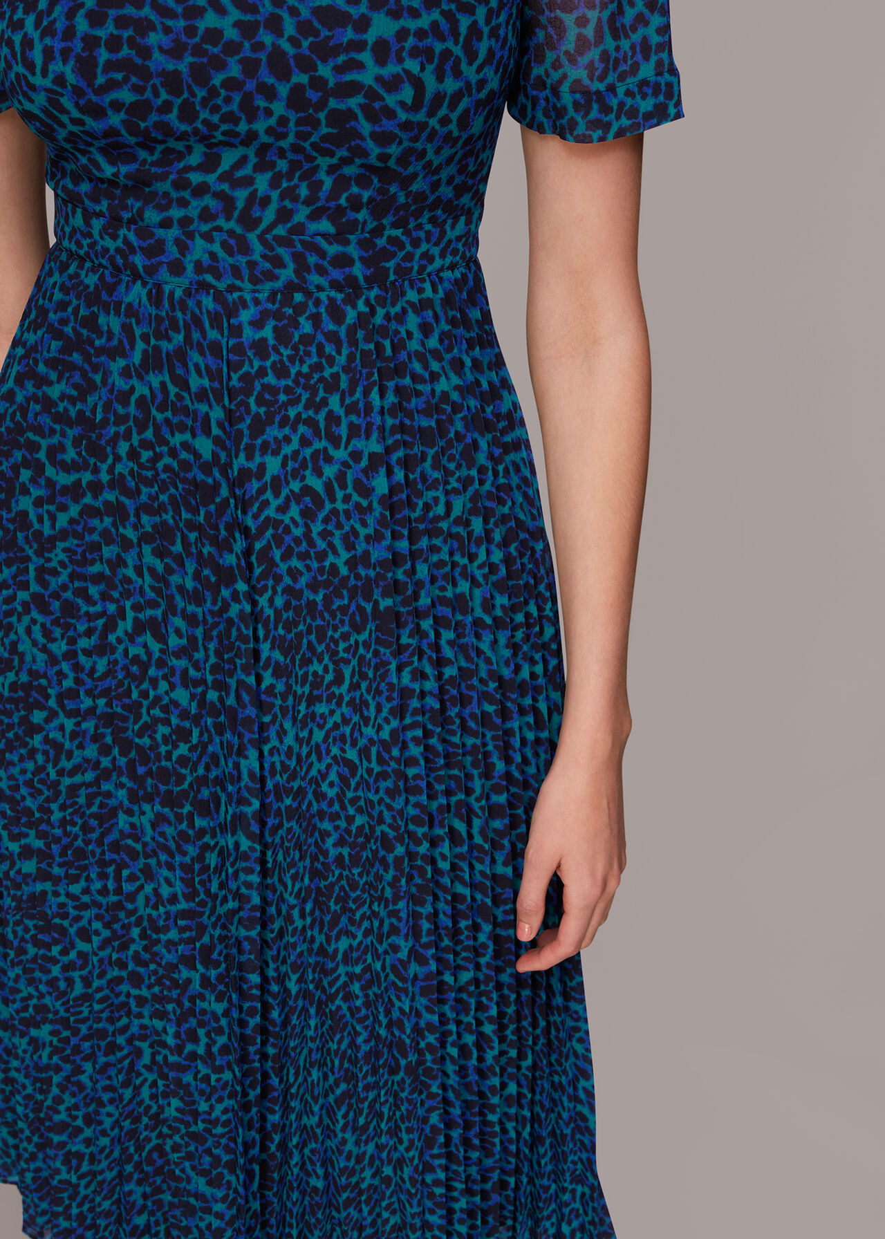 Forest Leopard Cut Out Dress