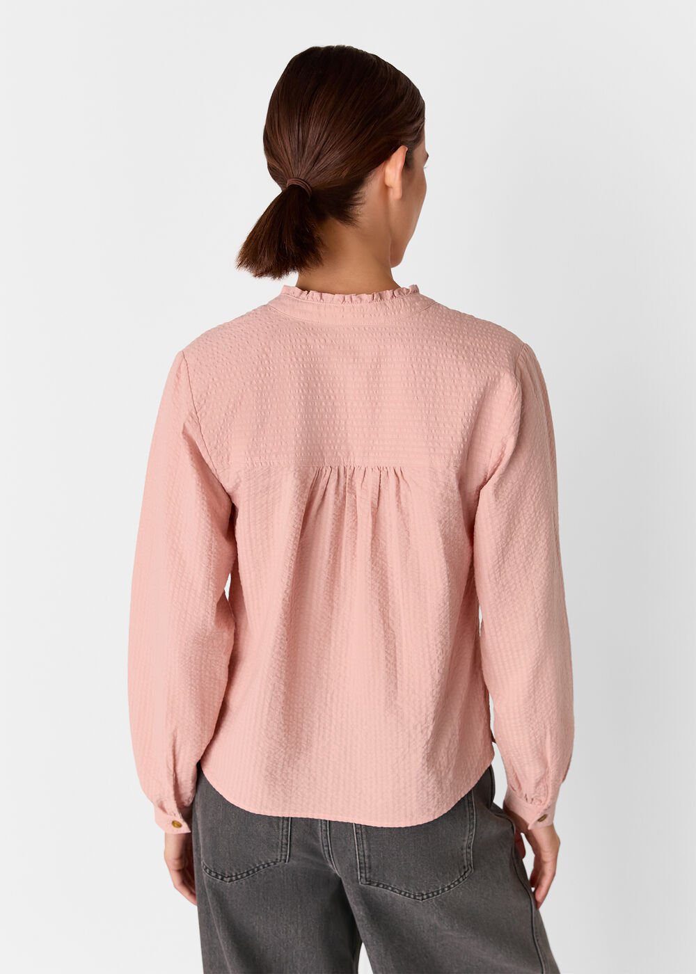 Textured Frill Shirt