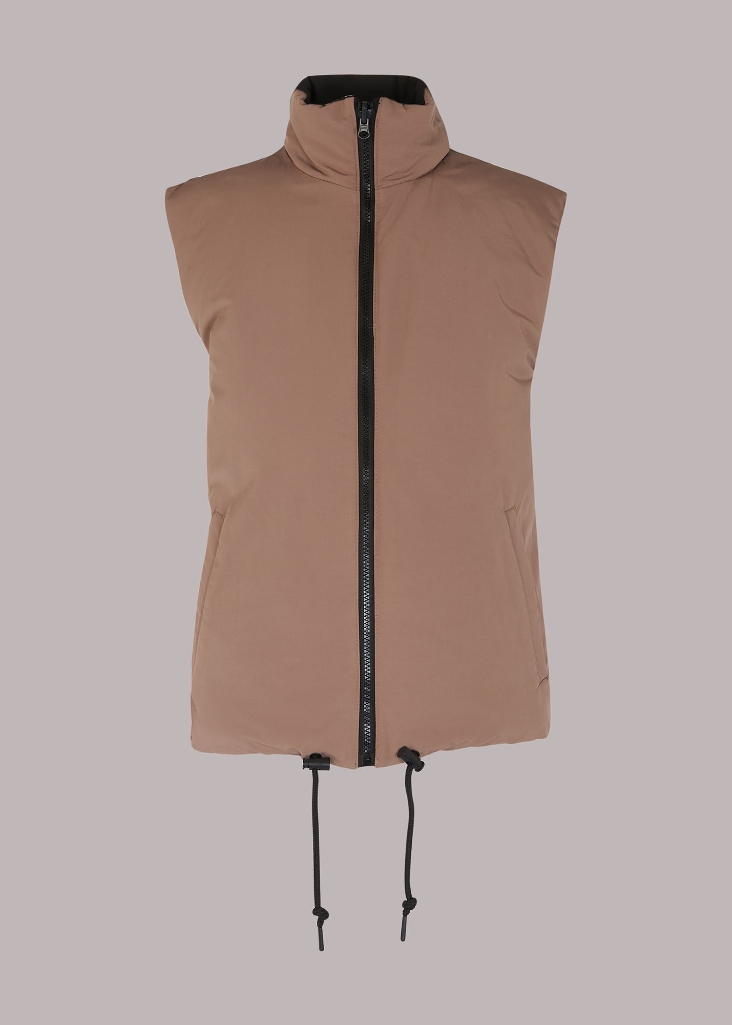 Black Reversible Padded Down Gilet 